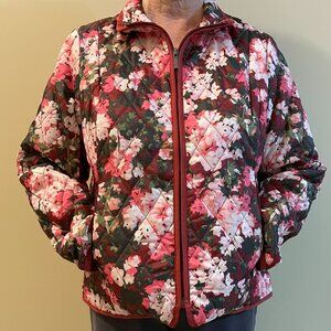 Pink Floral Bomber